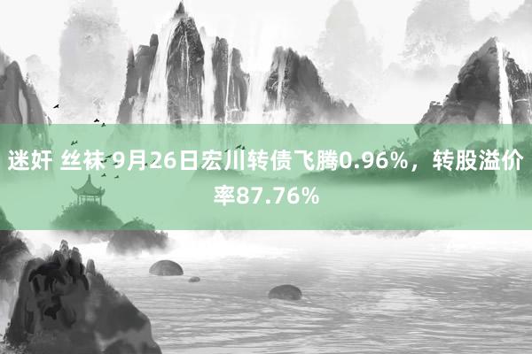 迷奸 丝袜 9月26日宏川转债飞腾0.96%，转股溢价率87.76%