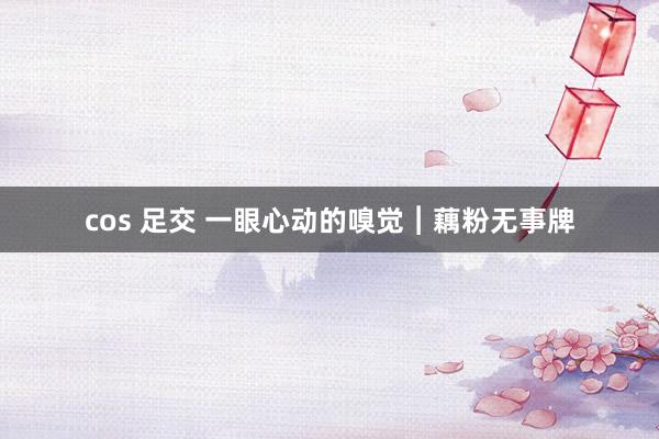 cos 足交 一眼心动的嗅觉︱藕粉无事牌