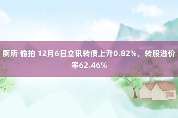 厕所 偷拍 12月6日立讯转债上升0.82%，转股溢价率62.46%