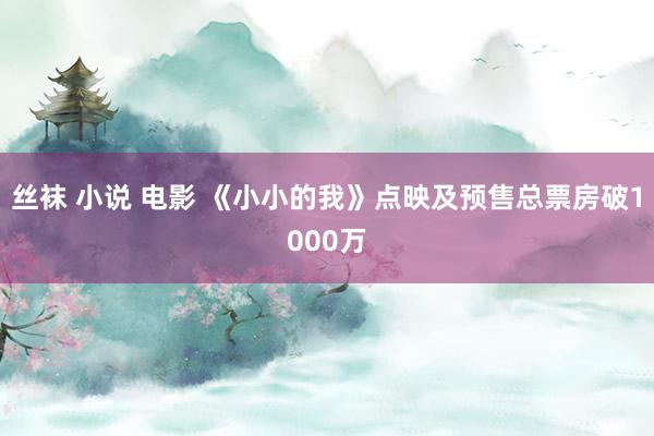 丝袜 小说 电影 《小小的我》点映及预售总票房破1000万